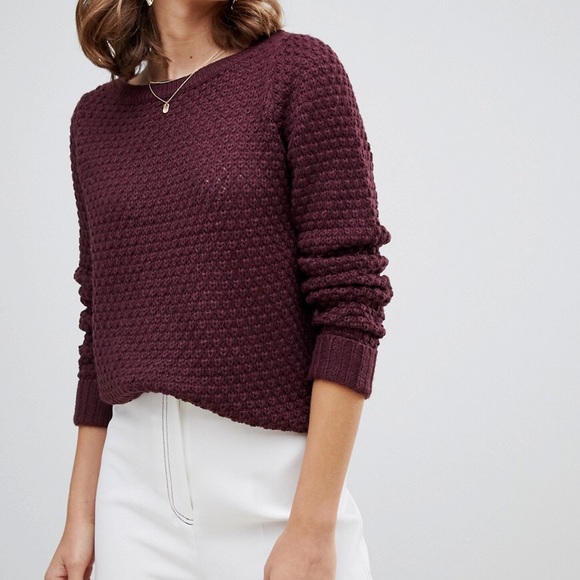 Vero Moda Sweaters - Vero moda burgundy red purple sweater